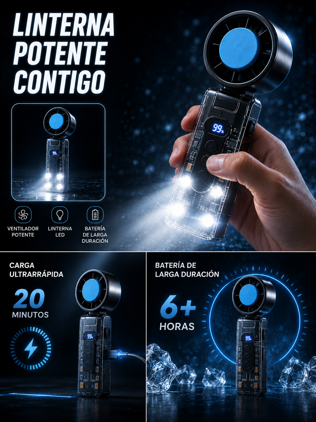MINI AIRE ACONDICIONADO PORTATIL